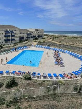 Cosy T2 Front De Mer Piscine Parking Terrasse Lacanau Exterior foto